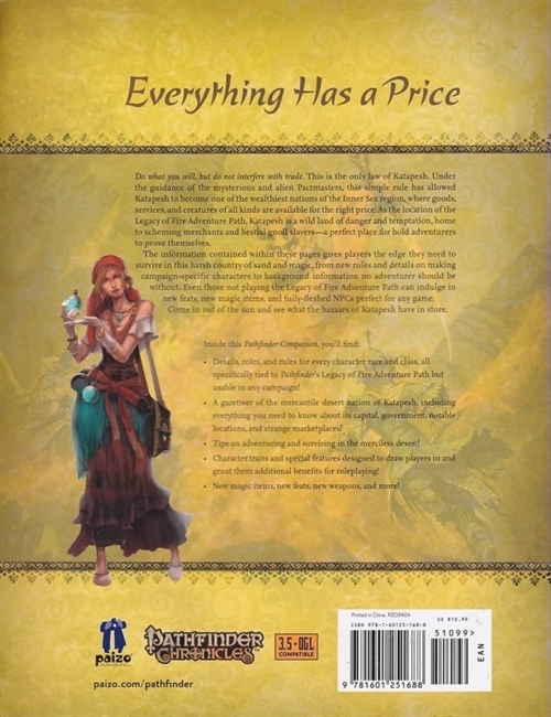 Pathfinder - Companion - Legacy of Fire - Players Guide (B Grade) (Genbrug)